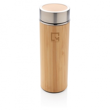 Logotrade promotional giveaway picture of: Leak proof bamboo vacuum bottle