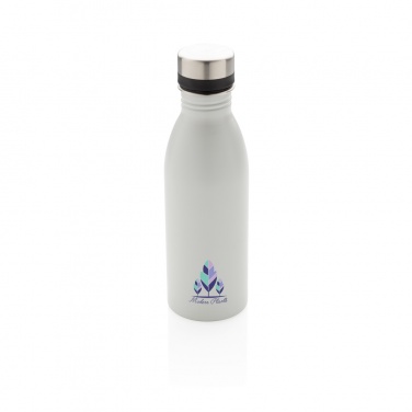 Logo trade promotional giveaways image of: Deluxe stainless steel water bottle