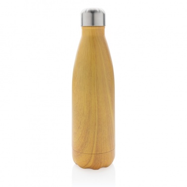 Logotrade corporate gifts photo of: Vacuum insulated stainless steel bottle with wood print