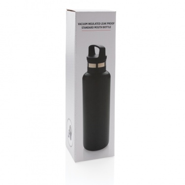 Logo trade promotional gifts picture of: Vacuum insulated leak proof standard mouth bottle