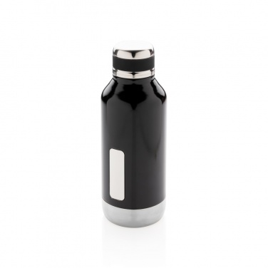 Logotrade promotional giveaway image of: Leak proof vacuum bottle with logo plate