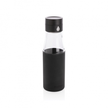 Logotrade promotional item picture of: Ukiyo glass hydration tracking bottle with sleeve