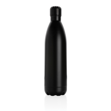 Logo trade promotional items image of: Solid colour vacuum stainless steel bottle 1L