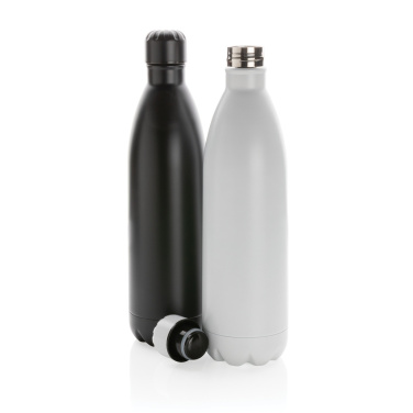 Logo trade business gift photo of: Solid colour vacuum stainless steel bottle 1L