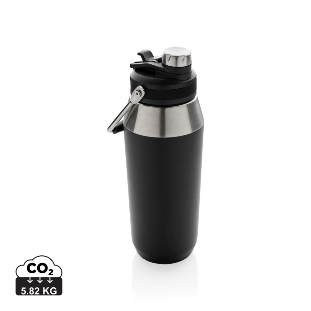 Logotrade business gift image of: Vacuum stainless steel dual function lid bottle 1L