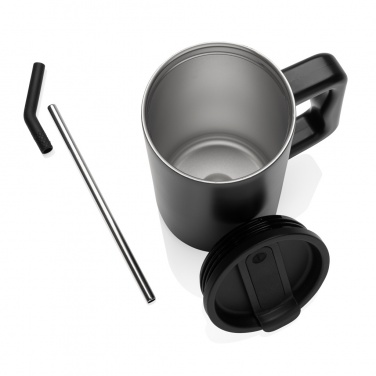 Logo trade promotional giveaways picture of: Cube RCS certified recycled steel mug 800ml
