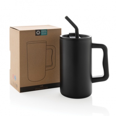 Logo trade promotional product photo of: Cube RCS certified recycled steel mug 800ml