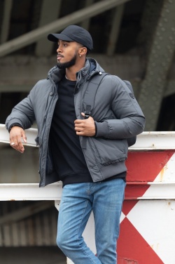 Logo trade promotional merchandise image of: Impact 6 panel 280gr Recycled cotton cap with AWARE™ tracer