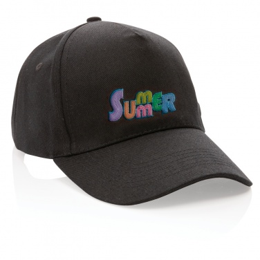 Logotrade advertising product image of: Impact 5panel 280gr Recycled cotton cap with AWARE™ tracer