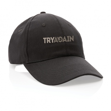 Logo trade promotional merchandise photo of: Impact 6 panel 190gr Recycled cotton cap with AWARE™ tracer