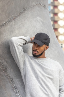 Logo trade business gifts image of: Impact 5 panel 190gr Recycled cotton cap with AWARE™ tracer