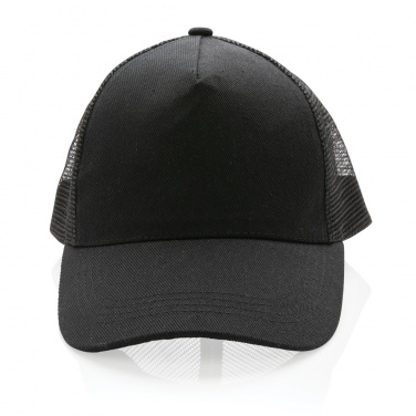 Logo trade corporate gifts image of: Impact AWARE™ Brushed rcotton 5 panel trucker cap 190gr