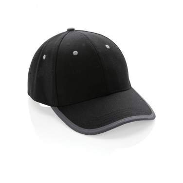 Logo trade promotional gifts picture of: Impact AWARE™ Brushed rcotton 6 panel contrast cap 280gr