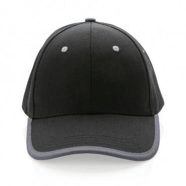 Logotrade business gifts photo of: Impact AWARE™ Brushed rcotton 6 panel contrast cap 280gr