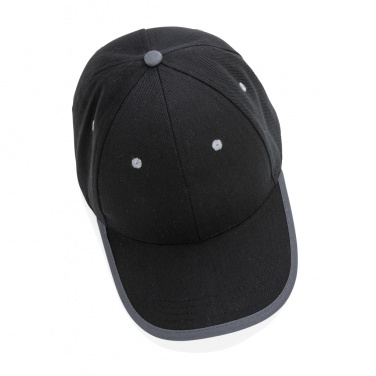 Logotrade business gift image of: Impact AWARE™ Brushed rcotton 6 panel contrast cap 280gr