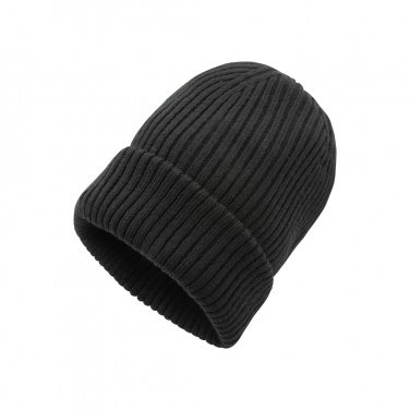 Logo trade promotional gifts image of: Impact AWARE™  Polylana® double knitted beanie