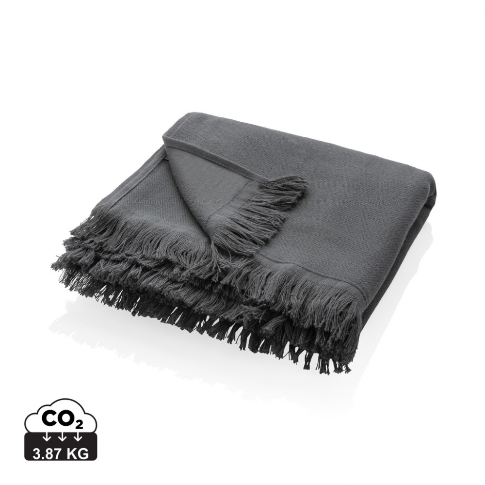 Logo trade business gifts image of: Ukiyo Keiko AWARE™ solid hammam towel 100x180cm