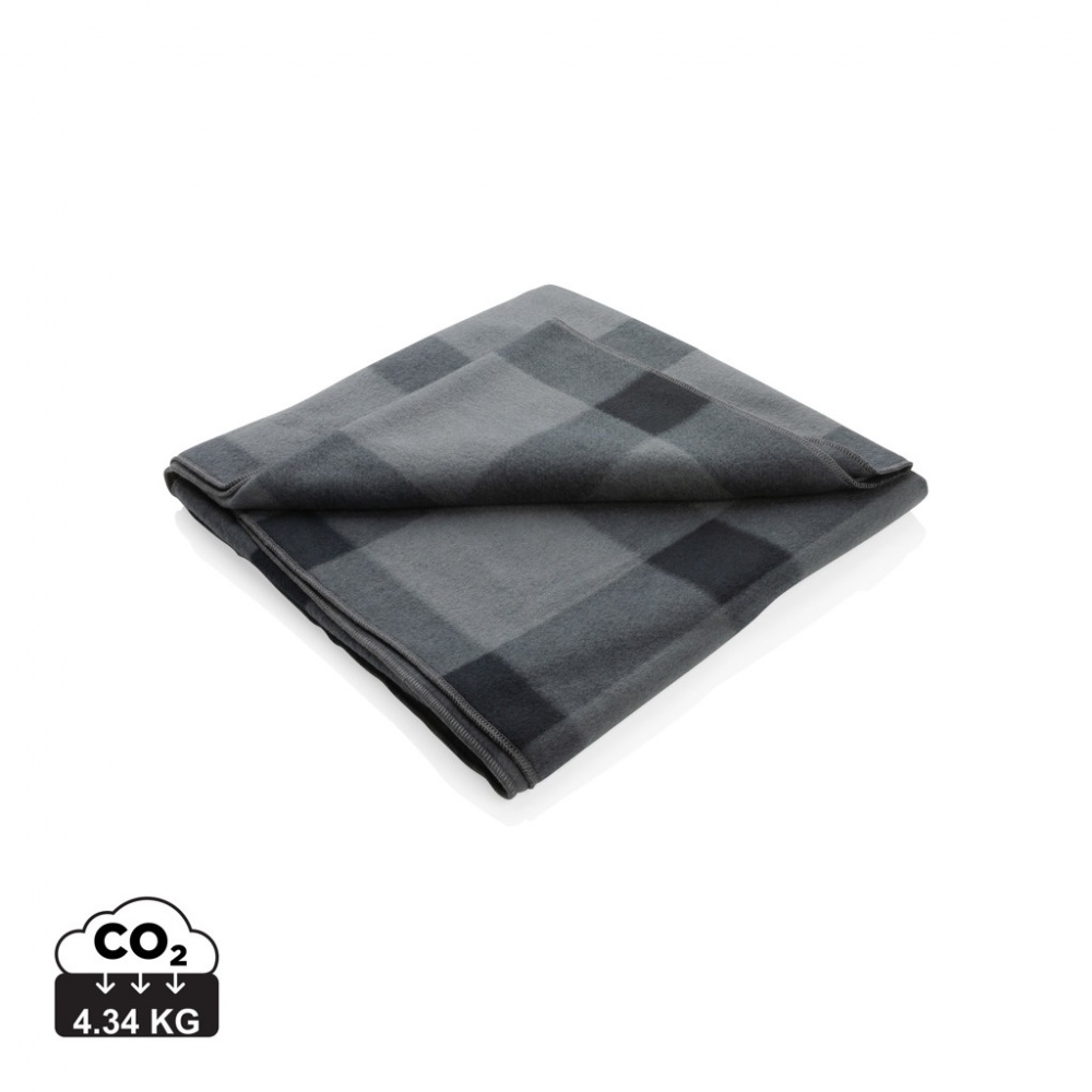 Logo trade promotional product photo of: Soft plaid fleece blanket