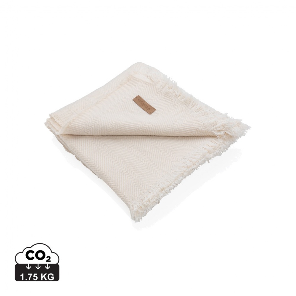 Logo trade promotional products picture of: Ukiyo Aware™ Polylana® woven blanket 130x150cm