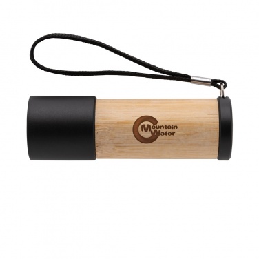 Logo trade promotional gifts image of: Bamboo and RCS certfied recycled plastic torch