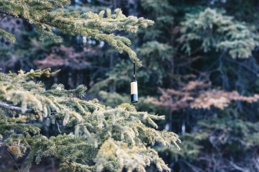 Logo trade promotional items image of: Bamboo and RCS certfied recycled plastic torch