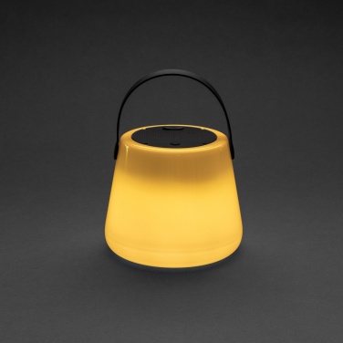 Logo trade promotional merchandise photo of: SolarGlow RCS recycled ABS USB-rechargeable outdoor light