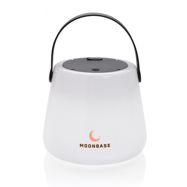 Logo trade corporate gifts image of: SolarGlow RCS recycled ABS USB-rechargeable outdoor light