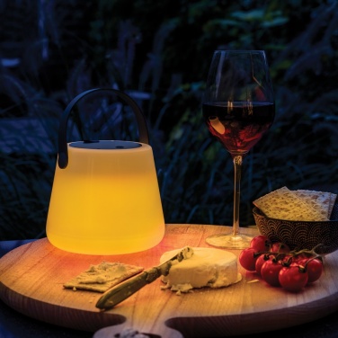 Logotrade business gift image of: SolarGlow RCS recycled ABS USB-rechargeable outdoor light