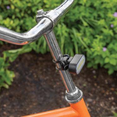 Logo trade business gifts image of: Lumino RCS recycled plastic USB re-chargeable bike light set