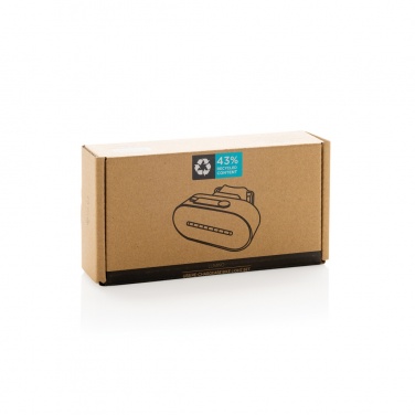 Logo trade corporate gifts image of: Lumino RCS recycled plastic USB re-chargeable bike light set