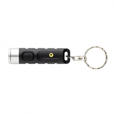Logotrade promotional giveaway picture of: Globix RCS recycled plastic USB re-chargeable keychain torch