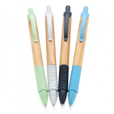 Logo trade promotional merchandise image of: Bamboo & wheat straw pen