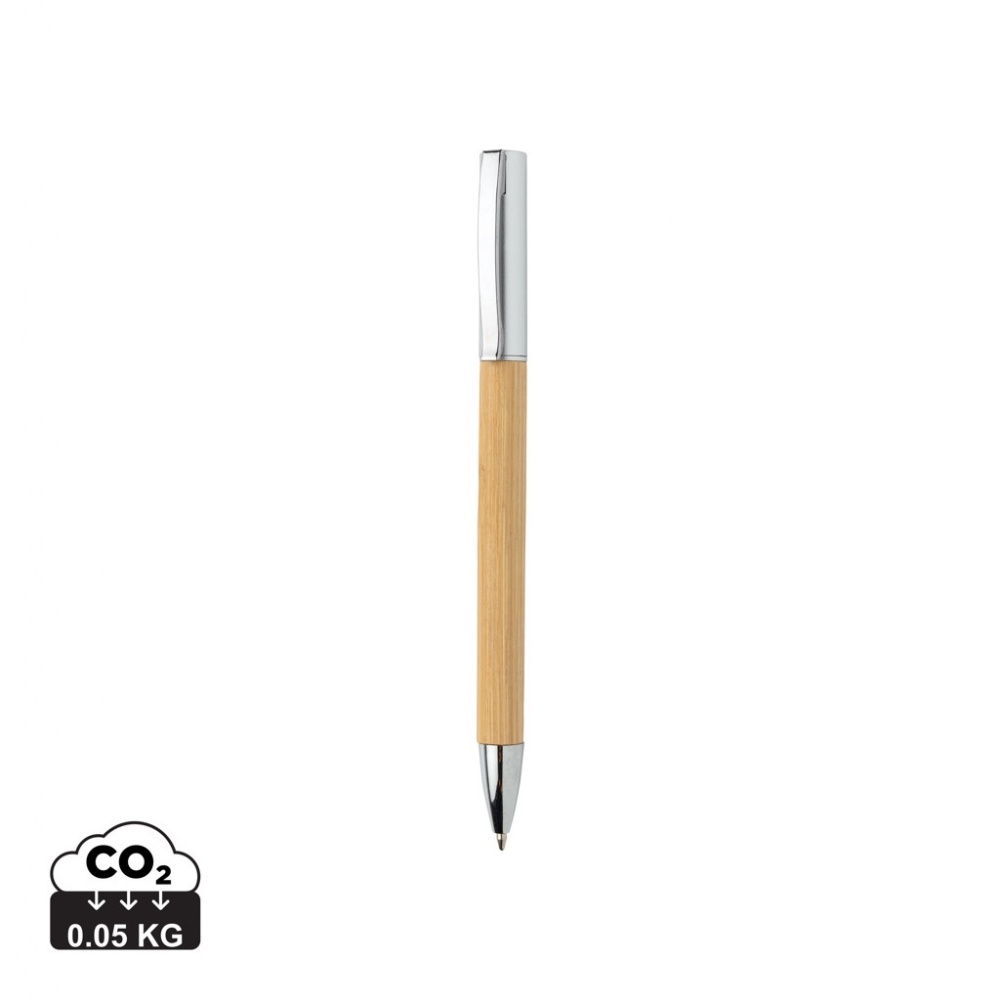 Logo trade promotional items picture of: Modern bamboo pen