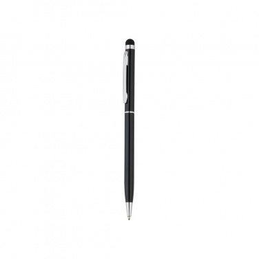 Logo trade promotional giveaways image of: Thin metal stylus pen