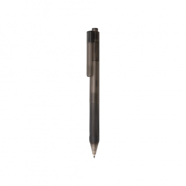 Logo trade advertising product photo of: X9 frosted pen with silicone grip
