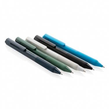 Logo trade promotional giveaway photo of: X9 solid pen with silicone grip