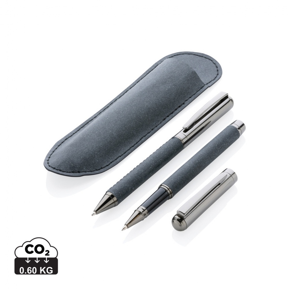 Logotrade promotional merchandise image of: Recycled leather pen set