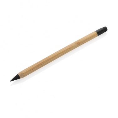 Logo trade promotional merchandise picture of: Bamboo infinity pencil with eraser