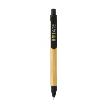 Logotrade promotional item image of: Write responsible recycled paper barrel pen