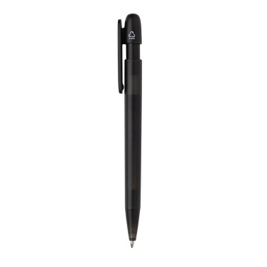 Logo trade promotional merchandise picture of: Devin GRS certified RABS pen transparent