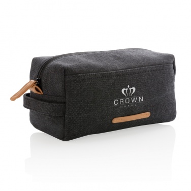 Logo trade promotional items picture of: Canvas toiletry bag PVC free