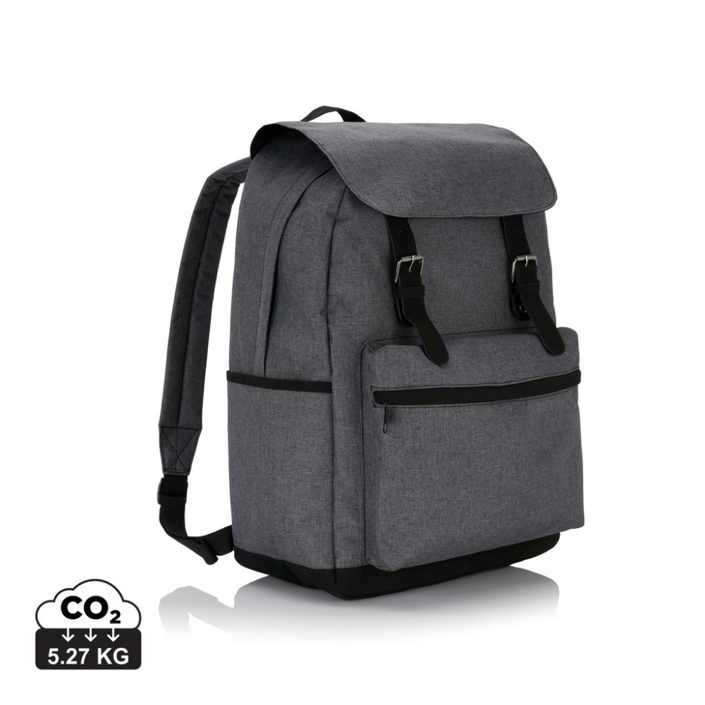 Logo trade promotional gifts image of: Laptop backpack with magnetic buckle straps
