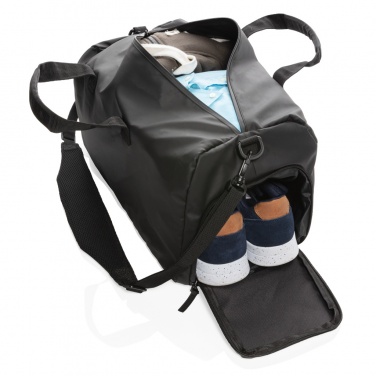 Logo trade corporate gifts picture of: Fashion black weekend bag PVC free