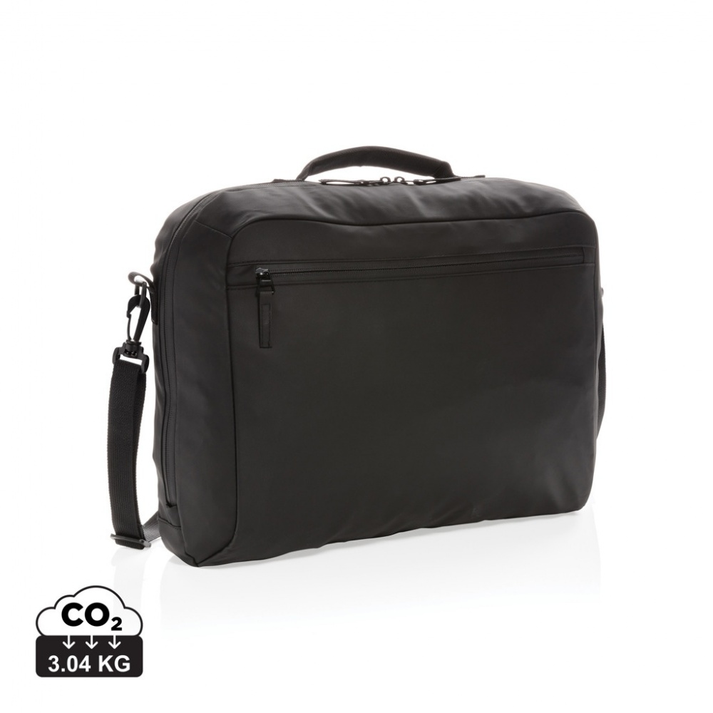 Logo trade advertising products image of: Fashion black 15.6" laptop bag PVC free