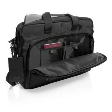 Logo trade corporate gifts picture of: Swiss Peak RPET Voyager RFID 15.6" laptop bag