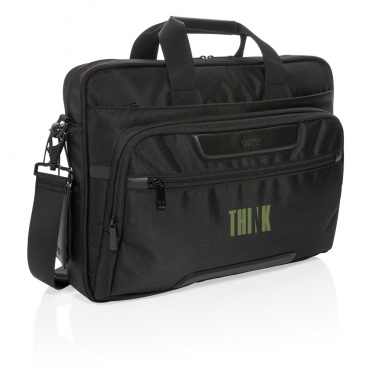 Logotrade advertising product image of: Swiss Peak RPET Voyager RFID 15.6" laptop bag