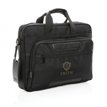Logotrade promotional gift picture of: Swiss Peak AWARE™ RPET Voyager 15.6" laptop bag