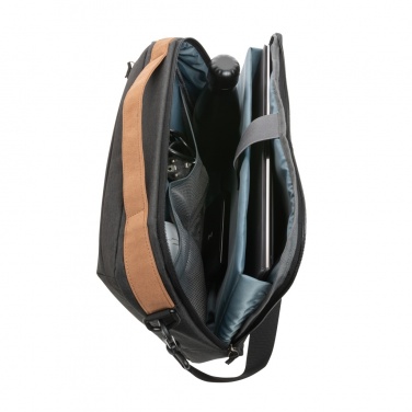 Logotrade promotional giveaways photo of: Impact AWARE™ 300D two tone deluxe 15.6" laptop bag