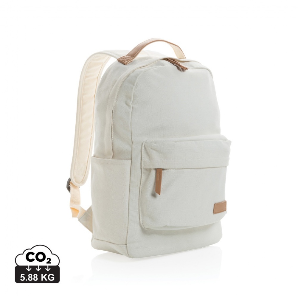 Logotrade corporate gift image of: Impact AWARE™ 16 oz. recycled canvas backpack
