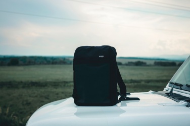 Logotrade promotional giveaway image of: Swiss Peak 15" anti-theft RFID & USB backpack PVC free